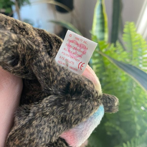 Ty Beanie Baby -  Cheeks the Mandrill / Baboon - Style Number #04250 - Picture 7 of 8